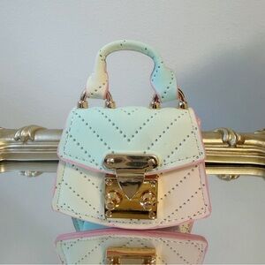 Mini Gradient Shell Bag Charm | Micro Bag for AirPods & Coins